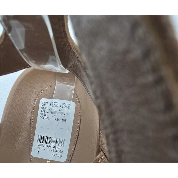 Women Gianvito Rossi Arena Praline Suede Leather Gladiator Sandals EU 41 NWOB - Picture 3 of 10